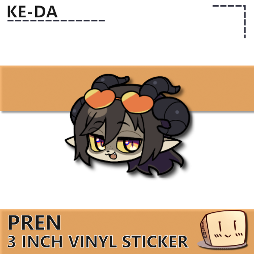 PRE-S-06 Pren Head Sticker - KE-DA - Store Image