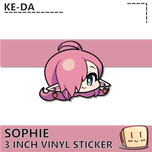 PRE-S-07 Sophie Head Sticker - KE-DA - Store Image