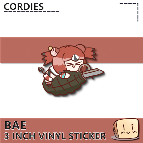 COR-S-02 Grenade Bae Sticker - Cordies - Store Image