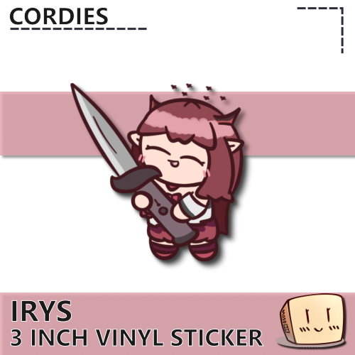 COR-S-06 Knife Irys Sticker - Cordies - Store Image