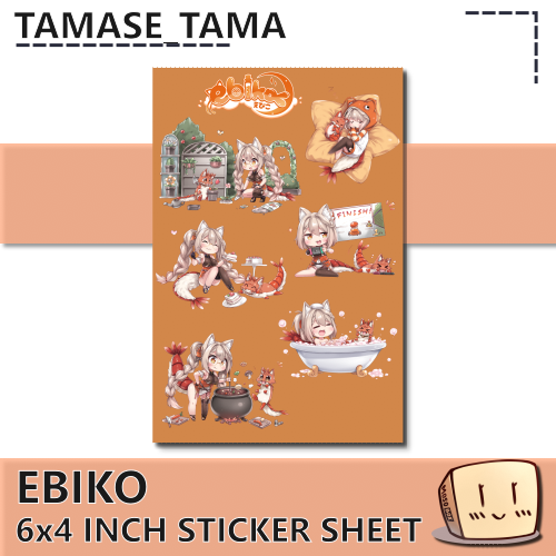 EBK-S-01 Ebiko Sticker Sheet - Tamase_Tama - Store Image