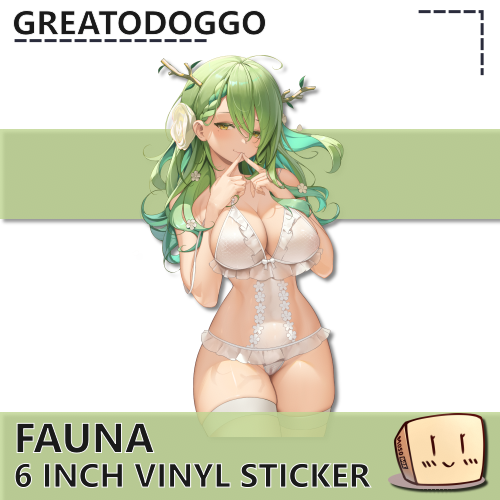 GRE-S-11 Fauna Lingerie Sticker - GreatoDoggo - Store Image
