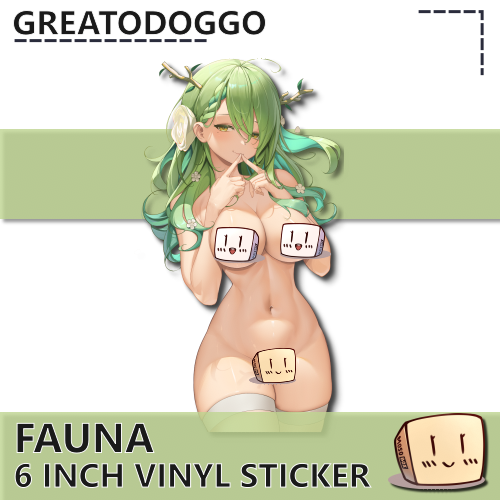 GRE-S-12 Fauna Lignerie Sticker NSFW - GreatoDoggo - Censored