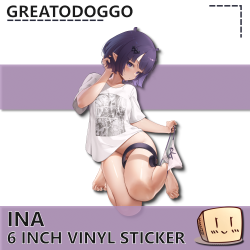 GRE-S-13 Ina T-Shirt Sticker - GreatoDoggo - Store Image