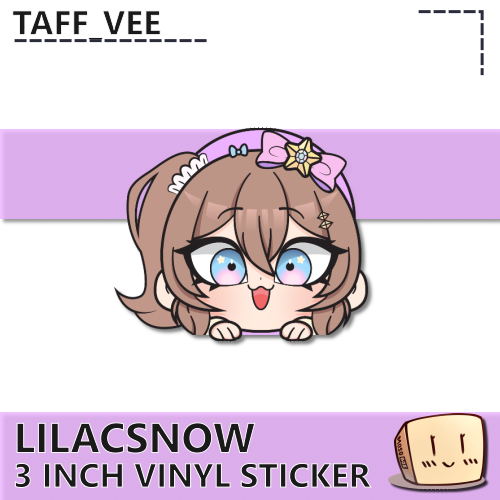 LLA-S-01 LilacSnow Peak Sticker - Taff_Vee - Store Image
