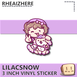 LilacSnow Peace Sign Sticker - rheaizhere