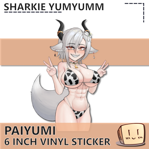 PAI-S-04 Cowkini Paiyumi Sticker - Sharkie YumYumm - Store Image