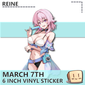 March 7th Beach Popsicle Sticker - Reine