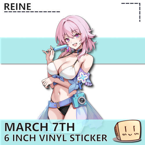 REI-S-A-21 March 7th Beach Popsicle Sticker - Reine - Store Image