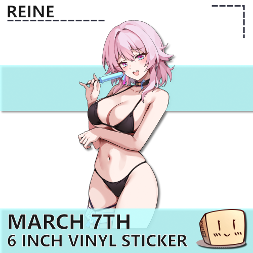 REI-S-A-22 March 7th Beach Popsicle Bikini Sticker - Reine - Store Image