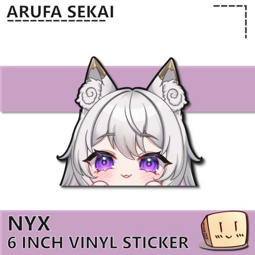 NYX-S-01 Nyx Peeker Sticker - Arufa Sekai - Store Image