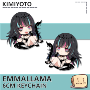 Chibi EmmaLlama Keychain - Kimiyoto