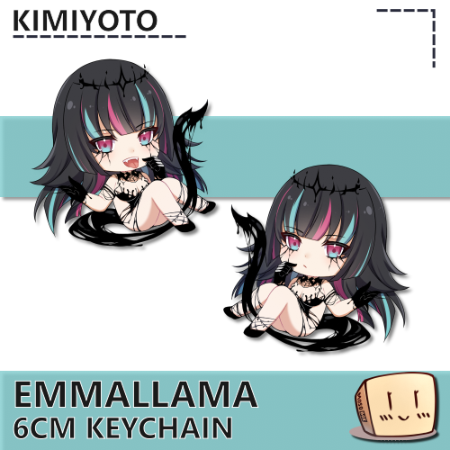 EMM-KC-03 Chibi Emmallama Keychain - Kimiyoto - Store Image