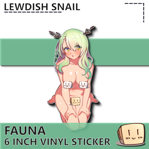 LEW-S-14 Cowkini Fauna Sticker NSFW - Lewdish Snail - Censored