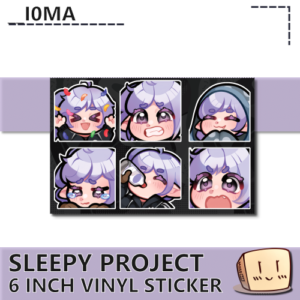 Sleepy Project Emote Sticker Sheet 1 - __I0MA