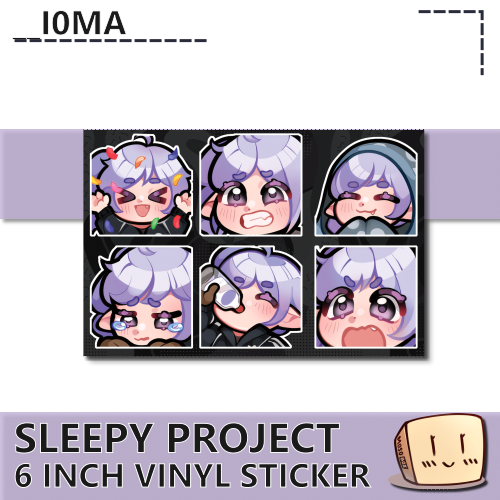 SLP-S-02 Sleepy Project Emote Sticker Sheet 1 - __I0MA - Store Image