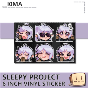 Sleepy Project Emote Sticker Sheet 2 - __I0MA