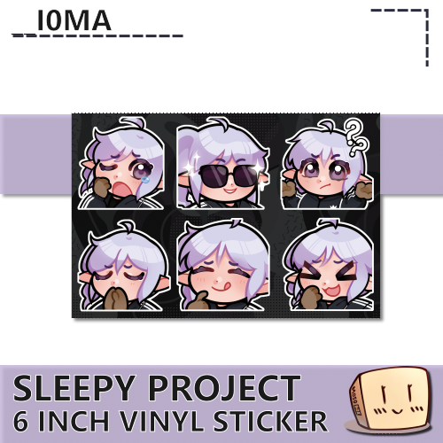 SLP-S-03 Sleepy Project Emote Sticker Sheet 2 - __I0MA - Store Image