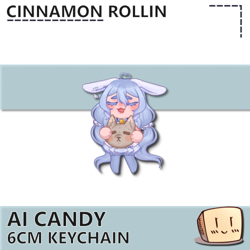 AIC-KC-01 Ai Candy Keychain - Cinnamon Rollin - Store Image