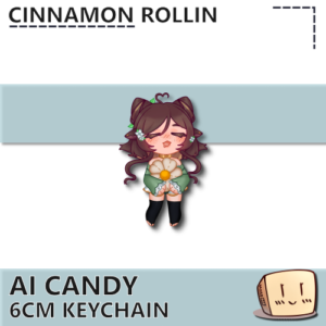 Chamomile Keychain - Cinnamon Rollin