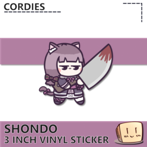 fallenshadow Shondo knife Sticker - Cordies