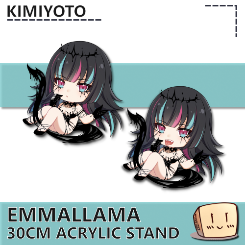EMM-AS-01 Jumbo Chibi Emmallama Standee - Kimiyoto - Store Image