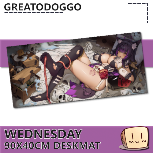 GRE-DM-01 Wednesday Deskmat - GreatoDoggo - Store Image