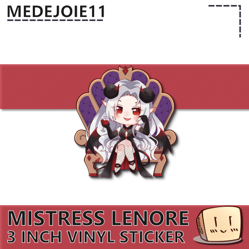 LEN-S-02 Chibi Mistress Lenore 2.5 Sticker - medejoie11 - Store Image