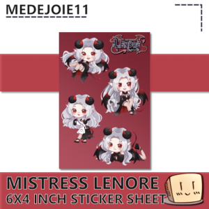 Mistress Lenore 2.5 Sticker Sheet - medejoie11