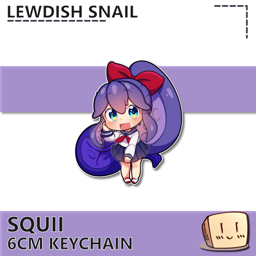 LEW-KC-01 Squii Keychain - Lewdish Snail - Store Image
