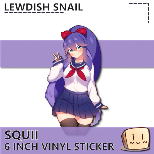 LEW-S-17 Squii Sticker - Lewdish Snail - Store Image
