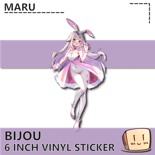 MRU-S-01 Bunny Girl Bijou Sticker - Maru - Store Image