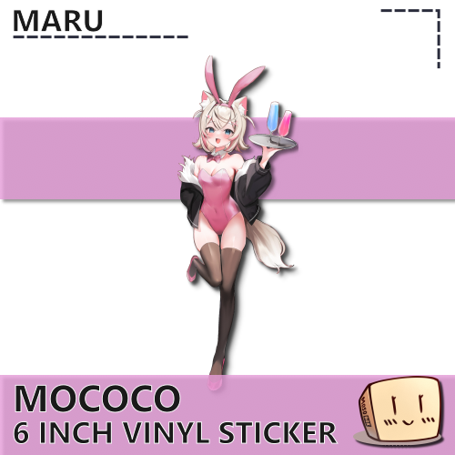 MRU-S-03 Bunny Girl Mococo Sticker - Maru - Store Image