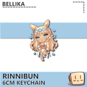 Waving Rinnibun Keychain - Bellika