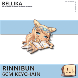 Sleepy Rinnibun Keychain - Bellika