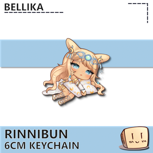 RIN-KC-02 Sleepy Rinnibun Keychain - Bellika - Store Image