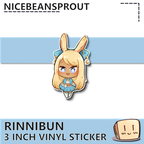 RIN-S-01 Rinnibun Sticker - nicebeansprout - Store Image
