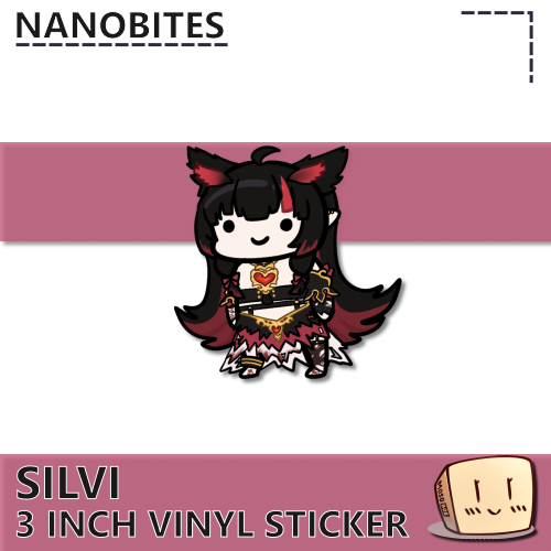 SLV-S-01 Silvi Squibby Sticker - Nanobites - Store Image