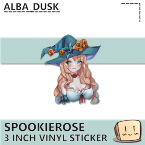 Stained Glass Spookie Sticker - Alba_Dusk