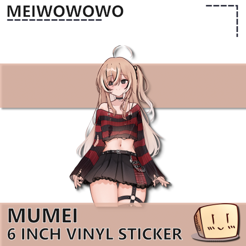 MEI-S-04 Goth Mumei Sticker - Meiwowowo - Store Image