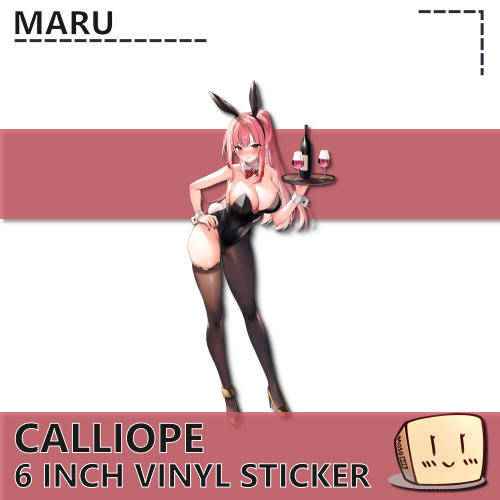 MRU-S-07 Bunny Girl Calliope Sticker - Maru - Store Image