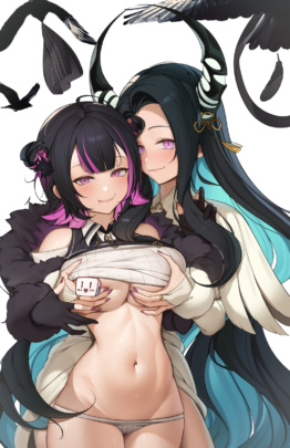 Nerissa Sisters Clothed NSFW - GreatoDoggo