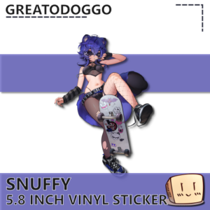 Skater Punk Snuffy Sticker - GreatoDoggo