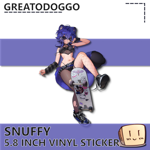GRE-S-14 Skater Punk Snuffy Sticker - GreatoDoggo - Store Image