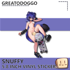 Skater Punk Snuffy Sticker NSFW - GreatoDoggo