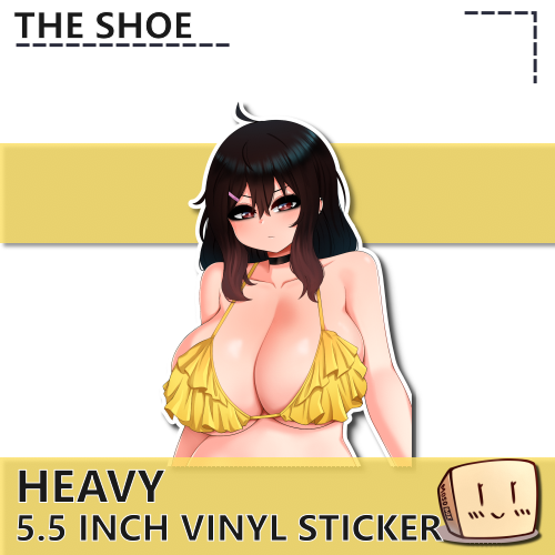 SOE-S-05 Frill Bikini Heavy Sticker - The Shoe - Store Image
