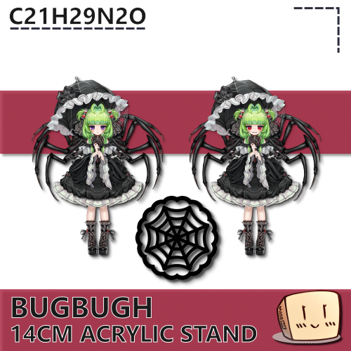 BUG-AS-01 Black Widow Bugbugh Standee - C21H29N2O - Store Image