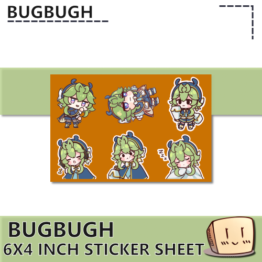 Beetle Bugbugh Sticker Sheet - Bugbugh