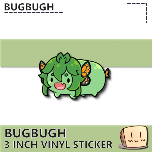 BUG-S-02 Bean Bugbugh Sticker - Bugbugh - Store Image