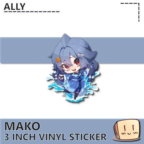 MAK-S-06 Mako Splash Sticker - Ally - Store Image